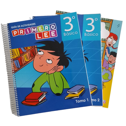 Pack Guías 3ero básico, tomo 1 y 2 + libro de lectura (Edición 2025)
